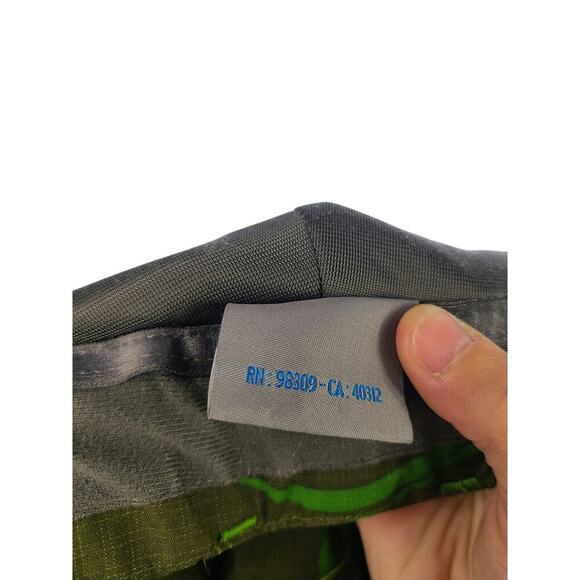 Salomon Snowlicious Women's Green Printed Cargo Clima Pro Snow Pants Size Small - Picture 13 of 13